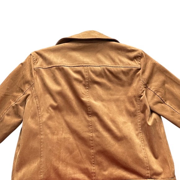 LOFT Suede Moto Jacket in Burnt Orange - Picture 5 of 6